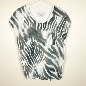 ZARA Animal Print Top Size M